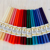 Forest Green Beeswax Tapers