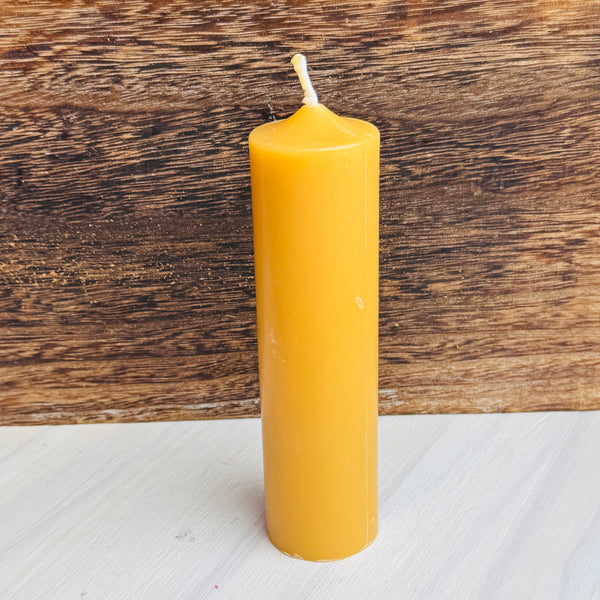 6" Beeswax Column Candle