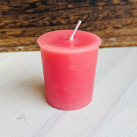 Pink Beeswax Votive