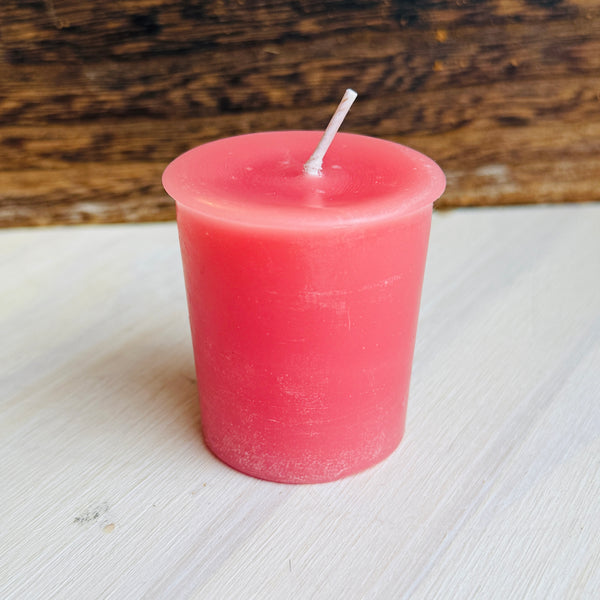 Pink Beeswax Votive