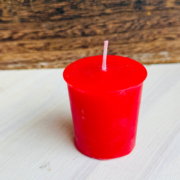 Red Beeswax Votive