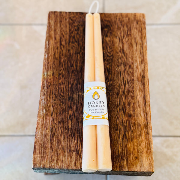 Natural Beeswax Tapers