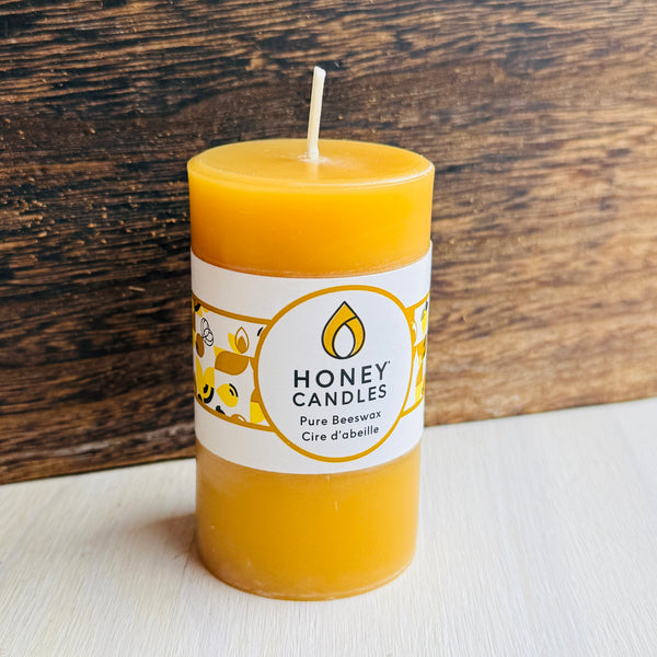 Small Pillar Beeswax Candle