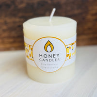 White Beeswax Pillar 3"
