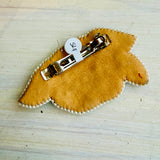 Beaded Flower Hair Clip