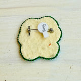 Beaded Pansy Pin