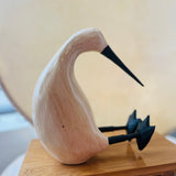 Wooden Kiwi Bird (White)