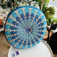 Peacock Mandala Meditation Cushion