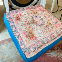 Chennai Meditation Cushion with Blue Sides