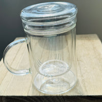 Transparent Infuser Mug with Two Blooming Teas