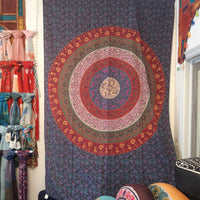 Mandala Wall Covering-Purple base/multi-colours