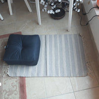 Light grey/Natural Stripe Carpet