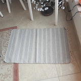 Light grey/Natural Stripe Carpet