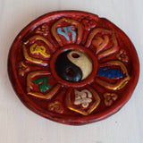 Painted clay Nepalese Incense burners