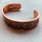 Magnetic-Copper Chakra Wrist-Bracket