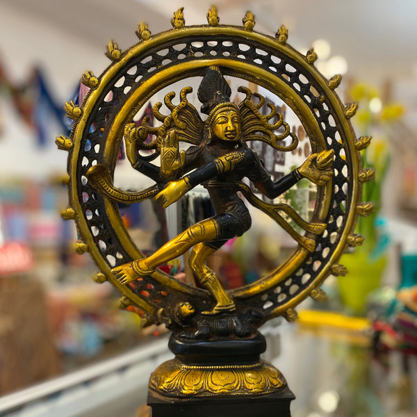 Shiva Nataraja in two-tone Bronze